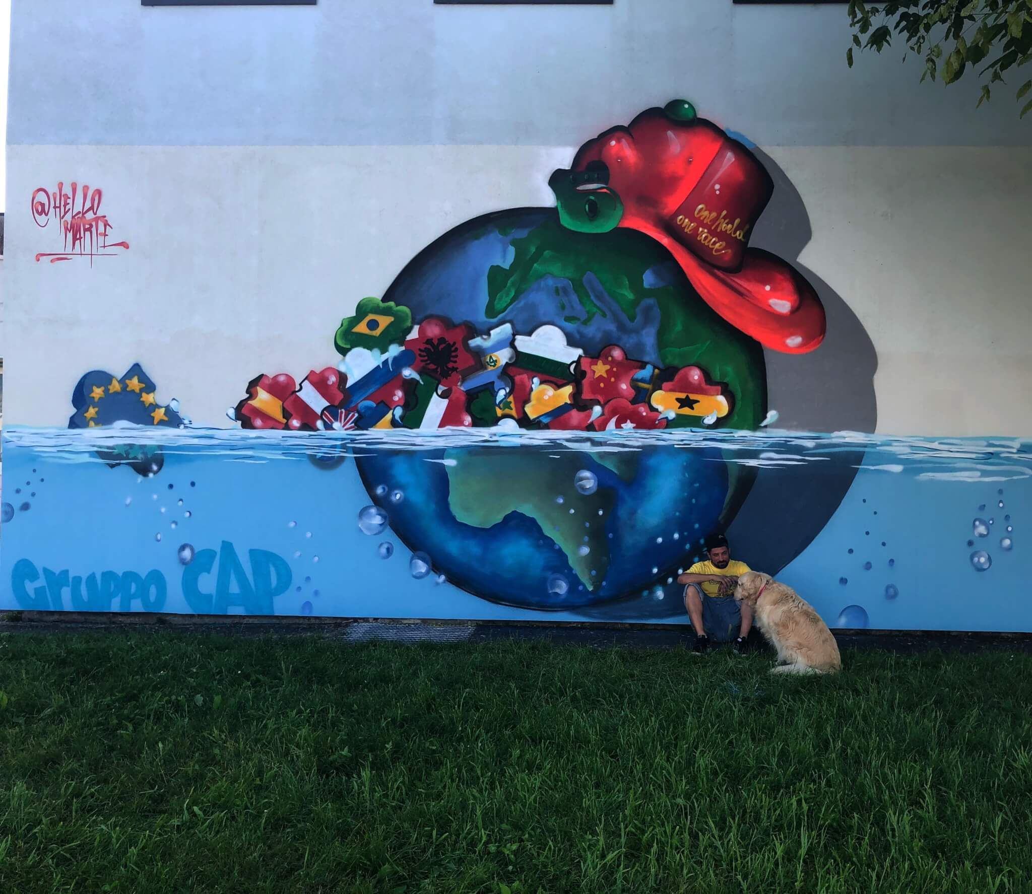 Mural Art di Marcello Roveda Hello Marte
