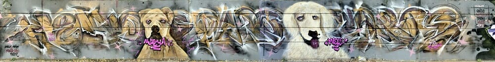 fast graffiti wall in memory of